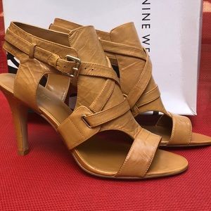 Nine West ALANAO Tan Leather Heel